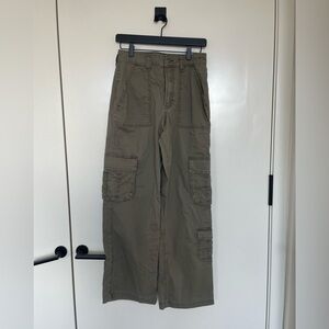 Green baggy Cargo pants